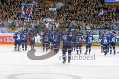 DEL - Eishockey - ERC Ingolstadt - Straubing Tigers - Saison 2016/2017 - Die Spieler bedanken sich bei den Fans - jubel - Foto: Meyer Jürgen