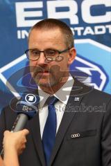 DEL - Eishockey - ERC Ingolstadt - Saison 2016/2017 - Pressekonferenz - Vorstellung neuer Cheftrainer Cheftrainer Tommy Samuelsson (ERC) - Cheftrainer Tommy Samuelsson (ERC) Interview