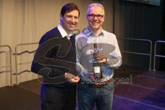 DEL - Eishockey - ERC Ingolstadt - Saison 2016/2017 - Saisonabschlussfeier - Fritz Mantsch Abteilungsleiter ERCI e.v - Claus Gröbner links - Foto: Meyer Jürgen