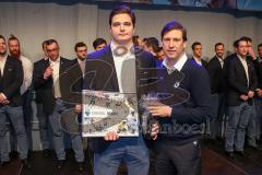 DEL - Eishockey - ERC Ingolstadt - Saison 2016/2017 - Saisonabschlussfeier - Marc Schmidpeter - Claus Gröbner rechts - Foto: Meyer Jürgen
