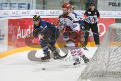 DEL - Eishockey - ERC Ingolstadt - Rapperswil-Jona  Lakers - Testspiel - Saison 2016/2017 - Brandon Buck (#9 ERCI) - Blatter Patrick (#7 Rapperswil-Lakers) - Foto: Meyer Jürgen