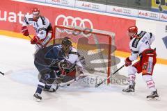 DEL - Eishockey - ERC Ingolstadt - Rapperswil-Jona  Lakers - Testspiel - Saison 2016/2017 - John Laliberte (#15 ERCI) - Tobler Michael (#25 Rapperswil-Lakers) - Foto: Meyer Jürgen