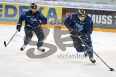 DEL - Eishockey - ERC Ingolstadt - Saison 2016/2017 - 1. Training mit Tommy Samuelsson (Cheftrainer ERCI) - Petr Taticek (#17 ERCI) - Dustin Friesen (#14 ERCI) - Foto: Meyer Jürgen