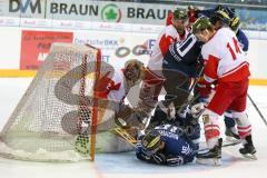 DEL - Eishockey - ERC Ingolstadt - HCB Südtirol Alperia - Saison 2016/2017 - Martin Buchwieser (#16 ERCI) - Smith Jacob Goalkeeper (Bozen)- Thomas Pielmeier (#50 ERCI) - Foto: Meyer Jürgen