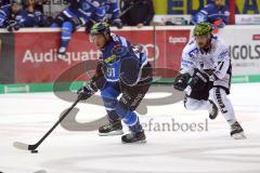 DEL - Eishockey - ERC Ingolstadt - Iserlohn Roosters - Laurin Braun (ERC 97) Angriff, Chris Brown (Iserlohn11)