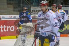 DEL - Eishockey - ERC Ingolstadt - Eisbären Berlin - Saison 2017/2018 - Darin Olver (#40 ERCI) trifft zum 2:0 Führungstreffer - jubel - Foto: Meyer Jürgen