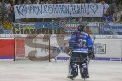 DEL - Eishockey - ERC Ingolstadt - Kölner Haie - Saison 2017/2018 - Fankurve - Banner - Choreo - Jochen Reimer (#32Torwart ERCI) - Foto: Meyer Jürgen