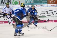 DEL - Eishockey - Saison 2017/2018 - ERC Ingolstadt - Iserlohn Roosters - rechts Kael Mouillierat (ERC 22)