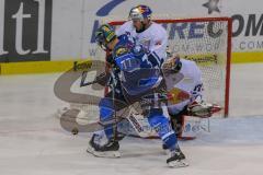 DEL - Eishockey - ERC Ingolstadt - EHC Red Bull München - Saison 2017/2018 - Dennis Swinnen (#77 ERCI) - David Leggio Torwart (#73 München) - Foto: Meyer Jürgen