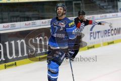 DEL - Eishockey - Saison 2017/2018 - ERC Ingolstadt - Iserlohn Roosters - Darin Olver (ERC 40) trifft gegen Torwart Sebastian Dahm (IR 31) zum Tor 2:1 Jubel Führung