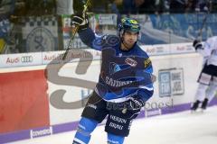 DEL - Eishockey - Saison 2017/2018 - ERC Ingolstadt - Iserlohn Roosters - rechts Tim Stapleton (ERC 19) trifft zum 1:0 Tor Jubel, erste Tor für den ERCI