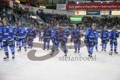 DEL - Eishockey - ERC Ingolstadt - Augsburger Panther - Saison 2017/2018 - Die Mannschaft bedankt sich bei den Fans - Foto: Meyer Jürgen