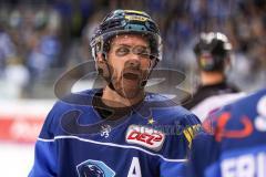 DEL - Eishockey - ERC Ingolstadt - Schwenninger Wild Wings - Saison 2017/2018 - Darin Olver (ERC 40) schreit