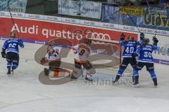 DEL - Eishockey - ERC Ingolstadt - Grizzlys Wolfsburg - Saison 2017/2018 - Jubel - 1:0 Führungstreffer von David Elsner (#61 ERCI) - Foto: Meyer Jürgen