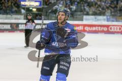 DEL - Eishockey - ERC Ingolstadt - Nürnberg Ice Tigers - Saison 2017/2018 - Mike Collins (#13 ERCI) - jubel - Schiesst auf das Tor und Laurin Braun (#91 ERCI) trifft im Nachschuss zum 1:1 Ausgleichstreffer - Foto: Meyer Jürgen
