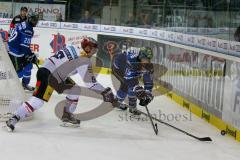 DEL - Eishockey - ERC Ingolstadt - Eisbären Berlin - Saison 2017/2018 - John Laliberte (#15 ERCI) - Martin Buchwieser (56 Berlin) - Foto: Meyer Jürgen