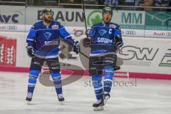 DEL - Eishockey - ERC Ingolstadt - Düsseldorfer EG - Saison 2017/2018 - John Laliberte (#15 ERCI) trifft zum 3:0 Führungstreffer - jubel - Foto: Meyer Jürgen
