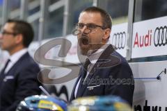 DEL - Eishockey - ERC Ingolstadt - Eisbären Berlin - Saison 2017/2018 - Tommy Samuelsson (Cheftrainer ERCI) schreit - Foto: Meyer Jürgen