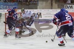 DEL - Eishockey - ERC Ingolstadt - Adler Mannheim - Saison 2017/2018 - David Elsner (#61 ERCI) - Denis Endras Torwart (#44 Mannheim) - Foto: Meyer Jürgen