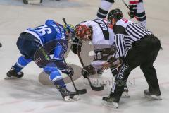 DEL - Eishockey - ERC Ingolstadt - Kölner Haie - Saison 2017/2018 - Darin Olver (#40 ERCI) beim Bully - Alexandre Bolduc(#49 Köln) - Foto: Meyer Jürgen