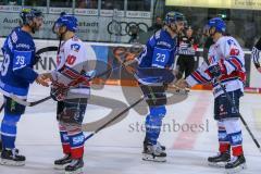 DEL - Eishockey - Playoff - Viertelfinale -  Spiel 5 - ERC Ingolstadt - Adler Mannheim - Saison 2017/2018 - Entäuschte Gesichter nach der Niederlage - Matt Pelech (#23 ERCI) - Thomas Greilinger (#39 ERCI) - Foto: Meyer Jürgen