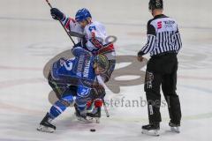 DEL - Eishockey - Playoff - Viertelfinale -  Spiel3 - ERC Ingolstadt - Adler Mannheim - Saison 2017/2018 - Kael Mouillierat (#22 ERCI) beim Bully - Foto: Meyer Jürgen