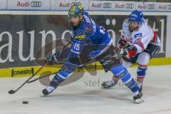 DEL - Eishockey - Playoff - Viertelfinale -  Spiel 5 - ERC Ingolstadt - Adler Mannheim - Saison 2017/2018 - John Laliberte (#15 ERCI) - Foto: Meyer Jürgen