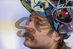 DEL - Eishockey - Playoff - Viertelfinale -  Spiel3 - ERC Ingolstadt - Adler Mannheim - Jochen Reimer (#32Torwart ERCI) beim warm machen - Saison 2017/2018 - Foto: Meyer Jürgen