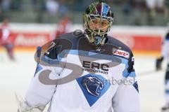 DEL - Eishockey - ERC Ingolstadt - Kölner Haie - Testspiel - Saison 2017/2018 - Jochen Reimer (#32Torwart ERCI)beim warm machen - Foto: Meyer Jürgen