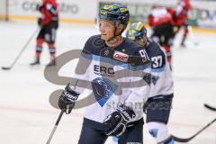 DEL - Eishockey - ERC Ingolstadt - Kölner Haie - Testspiel - Saison 2017/2018 - Laurin Braun (#91 ERCI) beim warm machen - Foto: Meyer Jürgen