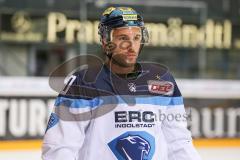 DEL - Eishockey - ERC Ingolstadt - Kölner Haie - Testspiel - Saison 2017/2018 - Darin Olver (#40 ERCI) beim warm machen - Foto: Meyer Jürgen