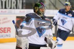 DEL - Eishockey - ERC Ingolstadt - Kölner Haie - Testspiel - Saison 2017/2018 - Jochen Reimer (#32Torwart ERCI) beim warm machen - Foto: Meyer Jürgen