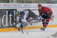 DEL - Eishockey - ERC Ingolstadt - Kölner Haie - Testspiel - Saison 2017/2018 - Laurin Braun (#91 ERCI) - Müller Moritz rot Köln - Foto: Meyer Jürgen