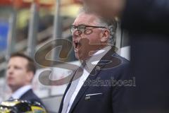 DEL - Eishockey - Saison 2018/2019 - ERC Ingolstadt - Krefeld Pinguine - Doug Shedden (Cheftrainer ERCI) schreit - Foto: Meyer Jürgen