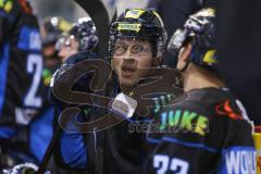 DEL - Eishockey - Saison 2018/2019 - ERC Ingolstadt - Red Bull München - Joachim Ramoser (#47 ERCI) im Gespräch mit Tim Wohlgemuth (#33 ERCI) - Foto: Meyer Jürgen