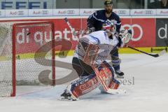 DEL - Eishockey - Saison 2018/2019 - ERC Ingolstadt - Iserlohn Roosters - Der 3:0 Führungstreffer durch Benedikt Kohl (#34 ERCI) - Sebastian Dahm Torwart (#31 Iserlohn) - jubel - Foto: Meyer Jürgen