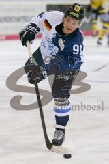 DEL - Eishockey - Saison 2018/2019 - ERC Ingolstadt - Krefeld Pinguine - Laurin Braun (#91 ERCI) beim warm machen - Foto: Meyer Jürgen