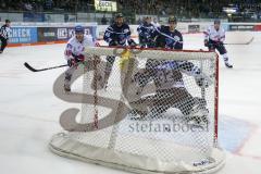 DEL - Eishockey - Saison 2018/2019 - ERC Ingolstadt - Adler Mannheim - Der 0:2 Treffer von Luke Adam (#90 Mannheim) - Jochen Reimer (#32Torwart ERCI) - jubel - Foto: Meyer Jürgen