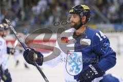 DEL - Eishockey - Saison 2018/2019 - ERC Ingolstadt - Augsburger Panther - Dustin Friesen (#14 ERCI) beim warm machen - Foto: Meyer Jürgen