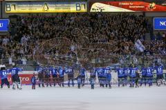 DEL - Eishockey - Saison 2018/2019 - ERC Ingolstadt - Augsburger Panther - Die Mannschaft bedankt sich bei den Fans - jubel - Foto: Meyer Jürgen