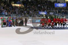 DEL - Eishockey - Saison 2018/2019 - ERC Ingolstadt - Kölner Haie - Die Schäffler marschieren auf das Eis- Foto: Meyer Jürgen