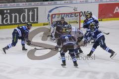 DEL - Eishockey - Saison 2018/2019 - ERC Ingolstadt - Eisbären Berlin - Jochen Reimer (#32Torwart ERCI) - Der 2:3 Führungstreffer durch Frank Hördler (#7 Berlin) - Jerry D´Àmigo (#9 ERCI) - Brett Olson (#16 ERCI) - Sean Sullivan (#37 ERCI) - Foto: Meyer J