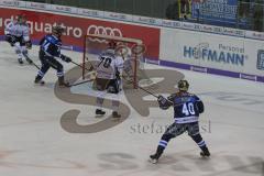 DEL - Eishockey - Saison 2018/2019 - ERC Ingolstadt - Kölner Haie - Gustaf Wesslau Torwart (#29 Köln) - äe40# - Benedikt Kohl (#34 ERCI) mit dem 1:0 Führungstreffer - jubel - Foto: Meyer Jürgen