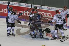 DEL - Eishockey - Saison 2018/2019 - ERC Ingolstadt - Kölner Haie - Gustaf Wesslau Torwart (#29 Köln) - äe40# - Benedikt Kohl (#34 ERCI) mit dem 1:0 Führungstreffer - jubel - Foto: Meyer Jürgen