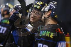 DEL - Eishockey - Saison 2018/2019 - ERC Ingolstadt - Red Bull München - Joachim Ramoser (#47 ERCI) im Gespräch mit Tim Wohlgemuth (#33 ERCI) - Foto: Meyer Jürgen