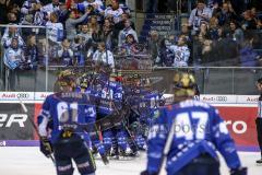 DEL - Eishockey - ERC Ingolstadt - Grizzlys Wolfsburg - Letzte Minute Jerry D`Amigo (9 ERC) Siegtor Jubel, Fans