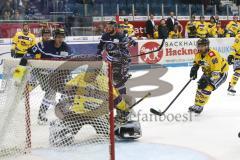 DEL - Eishockey - ERC Ingolstadt - Krefeld Pinguine - Tor 1:0 ERC durch Sean Sullivan (ERC 37) mitte Jubel