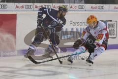 DEL - Eishockey - Saison 2018/2019 - ERC Ingolstadt - Fischtown Pinguins - Jerry D´Àmigo (#9 ERCI) - Mark Zengerle (#7 Bremerhaven) - Foto: Meyer Jürgen