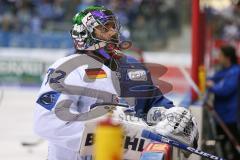 DEL - Eishockey - Saison 2018/2019 - ERC Ingolstadt - Augsburger Panther - Jochen Reimer (#32Torwart ERCI) beim warm machen - Foto: Meyer Jürgen