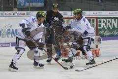 DEL - Eishockey - Saison 2018/2019 - ERC Ingolstadt - Iserlohn Roosters - Jerry D´Àmigo (#9 ERCI) - Niko Hovinen Torwart (#32 Iserlohn) - Foto: Meyer Jürgen